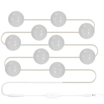 

Makeup Mirror Lights Mirror Led Bulbs Kit with Dimmable Light Bulbs Lighting Fixture Strip Touch Control Table Set in Room