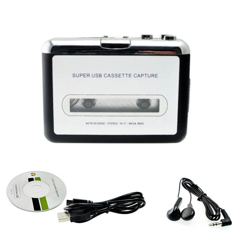 Мини USB Кассетная лента для MP3 CD конвертер Захват аудио музыкальный плеер портативный ленточный плеер