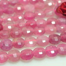 Турмалин Перидот шпинель 4 мм бусы с натуральными драгоценными камнями диск граненый для серебра 925 ювелирные изделия ожерелье серьги браслет 15 дюймов