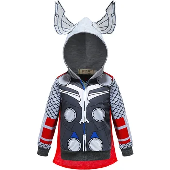 

Children Boys Superhero thor Jacket Boy Hoodies Spider-man Coat Kids Sweatshirts Fashion cosplay costume