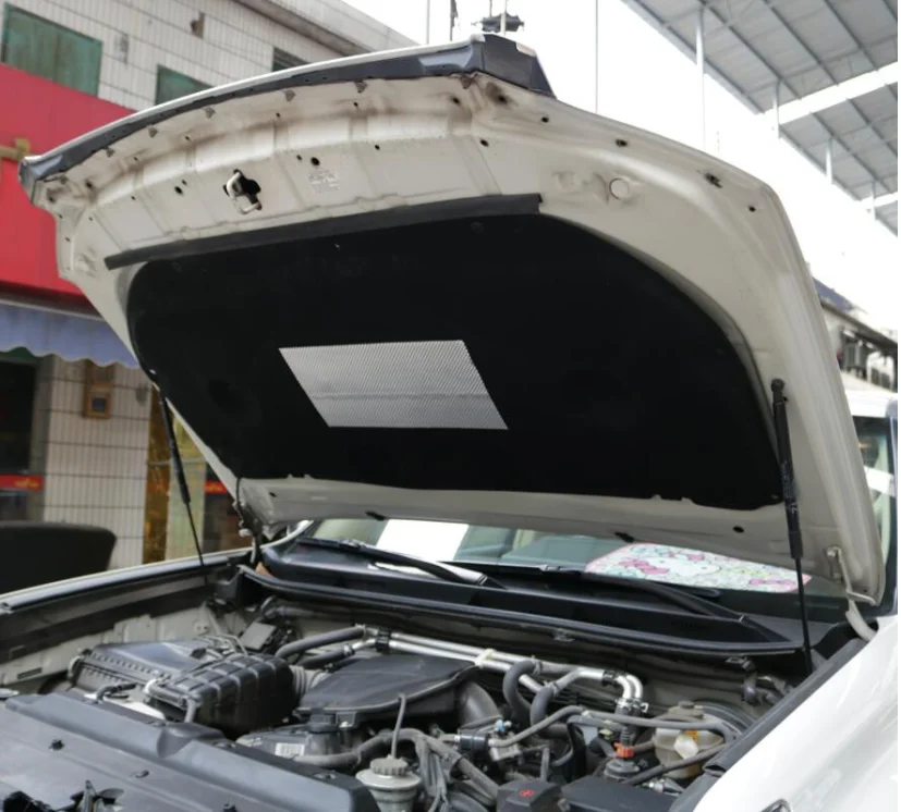 Автомобильный Стайлинг 2010- для Toyota prado установленная крышка акустическая изоляция хлопок Крышка Двигателя Теплоизоляция