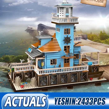

Creative Series The Dive Shop Fishing Lighthouse and Boat Hous Diner Model Building Blocks Bricks 16050 Toys Kids Christmas Gift