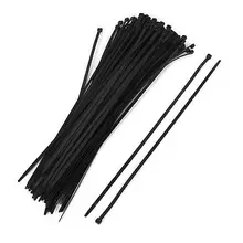 7,2 мм ширина 500 мм длинные самоблокирующиеся провода Молния кабель фиксированные стяжки черный x 100