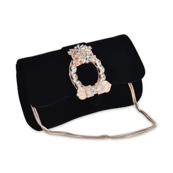 

Women's Evening Shoulder Bag Bridal Clutch Party Prom Wedding Glitter Rhinestone Handbag L9BE