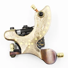 Высокое качество 10 машинка для татуировки ручной сборки с литой изоляцией тату машина пистолет для лайнер-шейдерная Татуировка ручка татуировка принадлежности