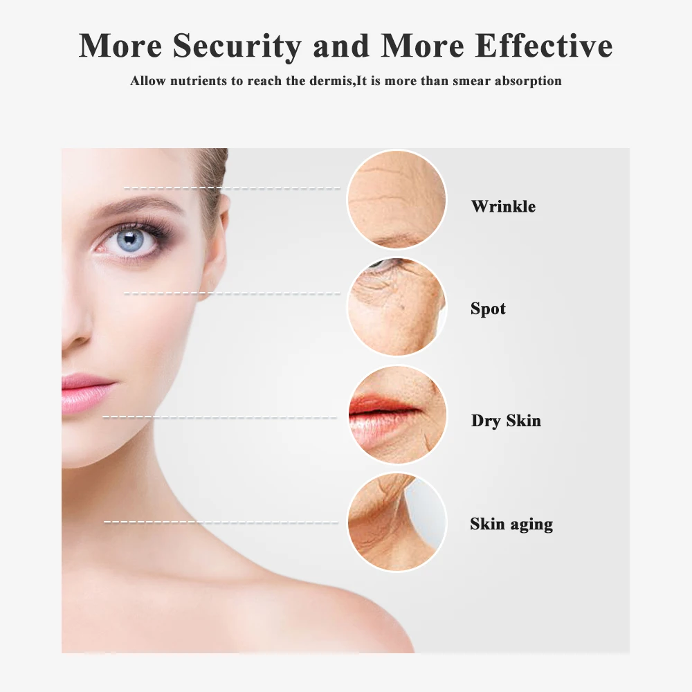 Velocidade com Fio Rejuvenescimento da Pele Caneta Microneedle Digital 6 Derma Automática Soro Anti-envelhecimento Terapia Máquina Facial Dr. m8 10 velocidade com fio derma caneta automática soro