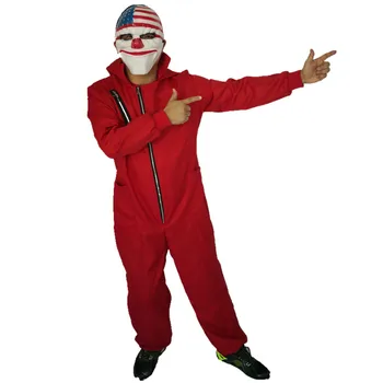 

New Scary Clown Payday Mask Costume Salvador Dali Movie The House of Paper La Casa De Papel Cosplay Masks Costume