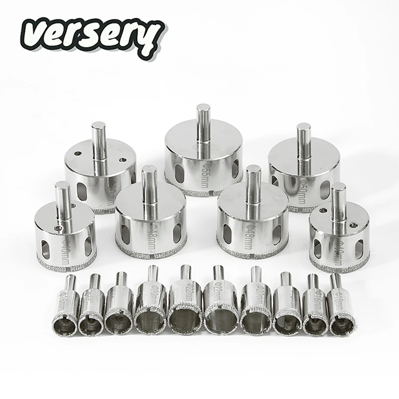 Drill Bits 1PC 3-200mm Tile Drill Bit Diamond Coated Tile Marble Glass Ceramic Hole Saw Power Tools Accessories