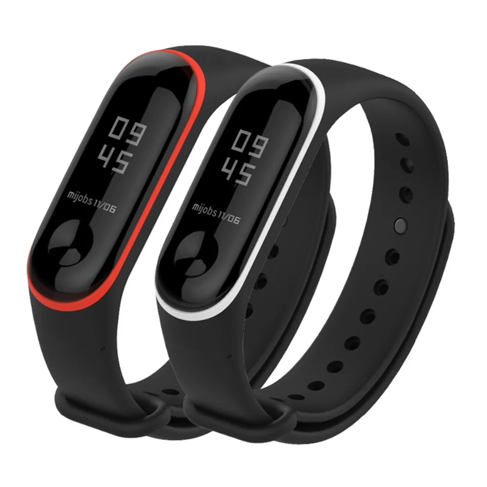 Ремешок силиконовый для Mi Band 3 цветной браслет смарт часов Xiaomi 3|Смарт-аксессуары|