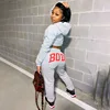 Set Hoodies and Sweatpants Fall Winter Clothes Women Two Piece Outfits Casual Tracksuits 2020 Sporty 2 Piece Pullover Cotton 3