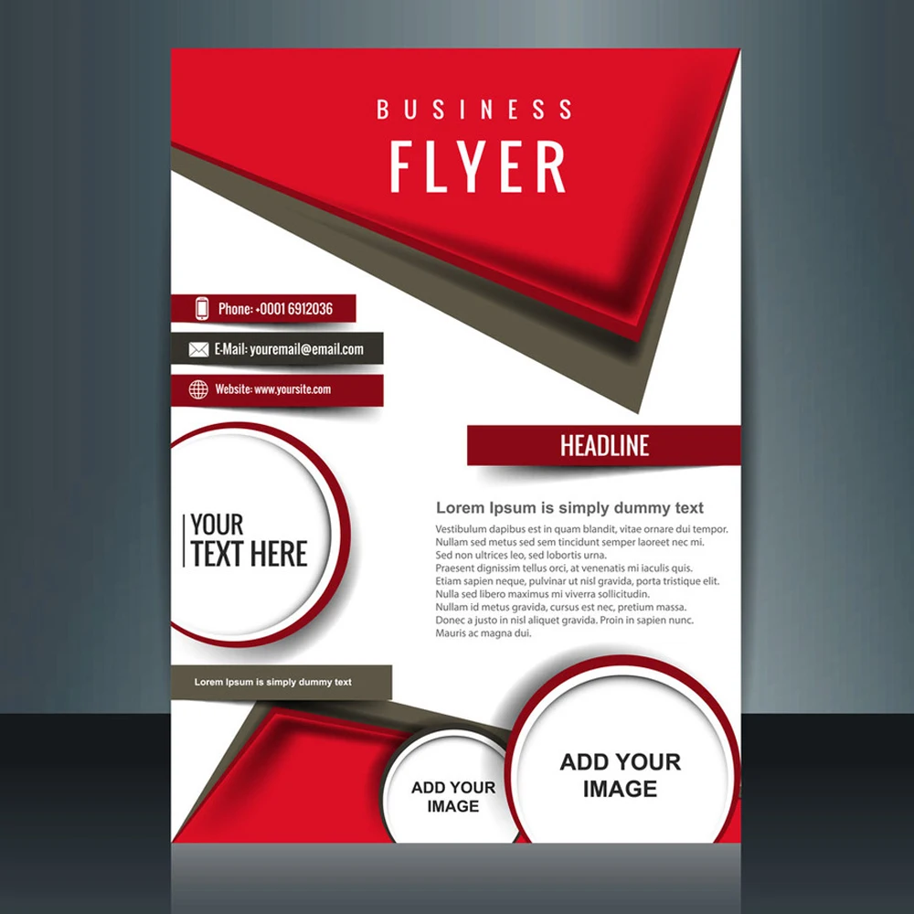 500 шт. A5 flyer 130gms двойная медная листовая бумага печатный плакат полноцветный