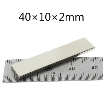 

15/30/50 pcs magnet N35 Strong Earth Magnet 40*10*2 mm Neodymium Magnets 40mm x 10mm x 2mm Square NdFeB Rare