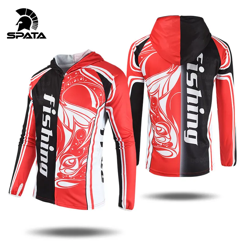 Одежда для рыбалки SPATA защита от УФ лучей длинные рукава с карманами летние