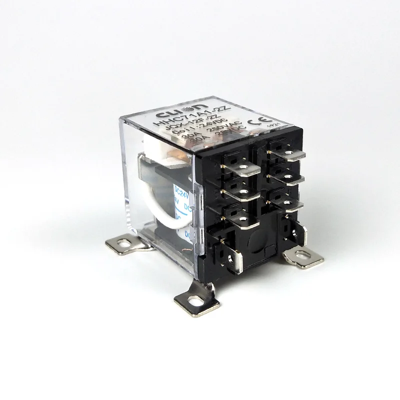 JQX 12F 2Z DC12V 24V AC220V 30A DPDT 2NC + 8 контактное электромагнитное реле общего