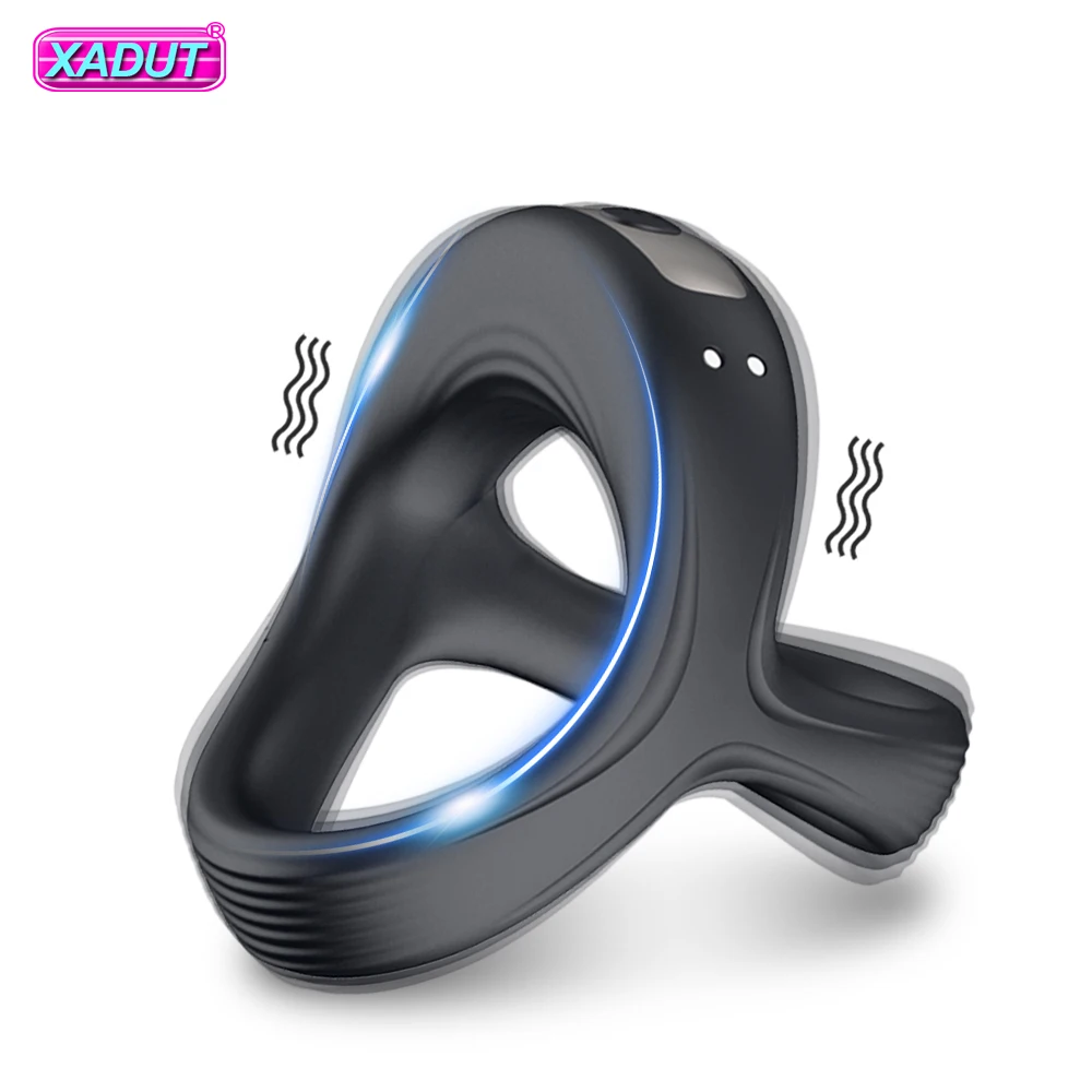 Вибрирующее кольцо для пениса задержки эякуляции мужчин Кольцо на пенис