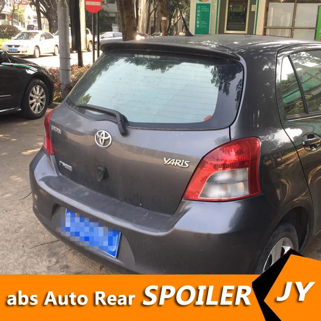 Для TOYOTA Yaris спойлер 2008 2013 высокого качества ABS Материал заднее крыло автомобиля