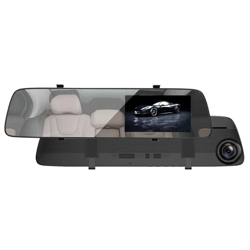 Anytek A5+ 4," FHD 1080P Автомобильное зеркало заднего вида DVR камера Dashcam двойной объектив 120 широкоугольный видеорегистратор ночного видения видеорегистратор