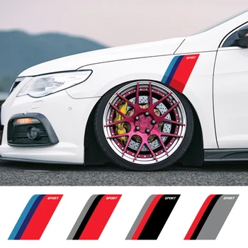 

2Pcs Car Stickers For BMW Benz Audi VW Honda Mazda Auto Vinyl Film Decals Fender Wheel Brows Decoration Car Tuning Accessories