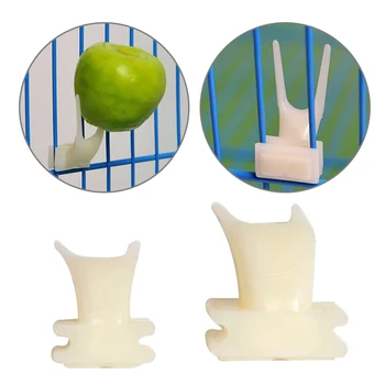 

Bird Parrot Fruit Plastic Fork Pet Products Plastic Food Racks Cage Breeding Pet Fruit Snack Fork Feeding Cage Pet Products