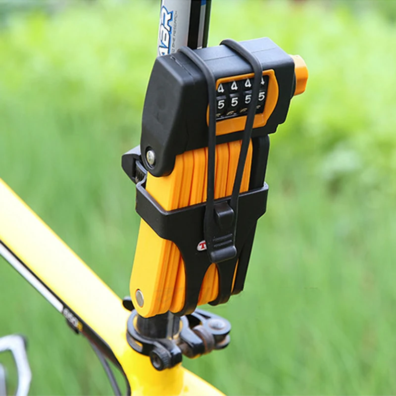 Складной Biycle кодовый замок с креплением MTB дорожный велосипед замок Пароль безопасность мини Блокировка для велосипеда Велоспорт противоугонная система для велосипеда замок 800 мм