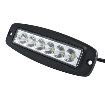 

ECAHAYAKU 7 inch Slim Led Work Light Bar Flush mount Waterproof for 4x4 Pick-up Trucks Excavator Bus Train Fishing boat Forklift