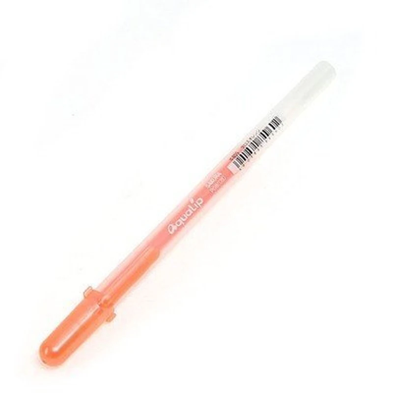 5 шт. Sakura Aqualip Желейная стерео ручка 3D Глянцевая цветная ручка ручная роспись вспышка высокая ручка для творчества канцелярские товары 0,6 мм 10 цветов - Цвет: Orange 5PCS