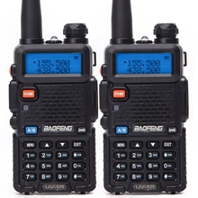 2 шт. Baofeng BF-UV5R двухдиапазонное двухстороннее радио Любительское радио портативная рация Pofung UV-5R 5 Вт VHF/UHF радио UV 5r CB радио