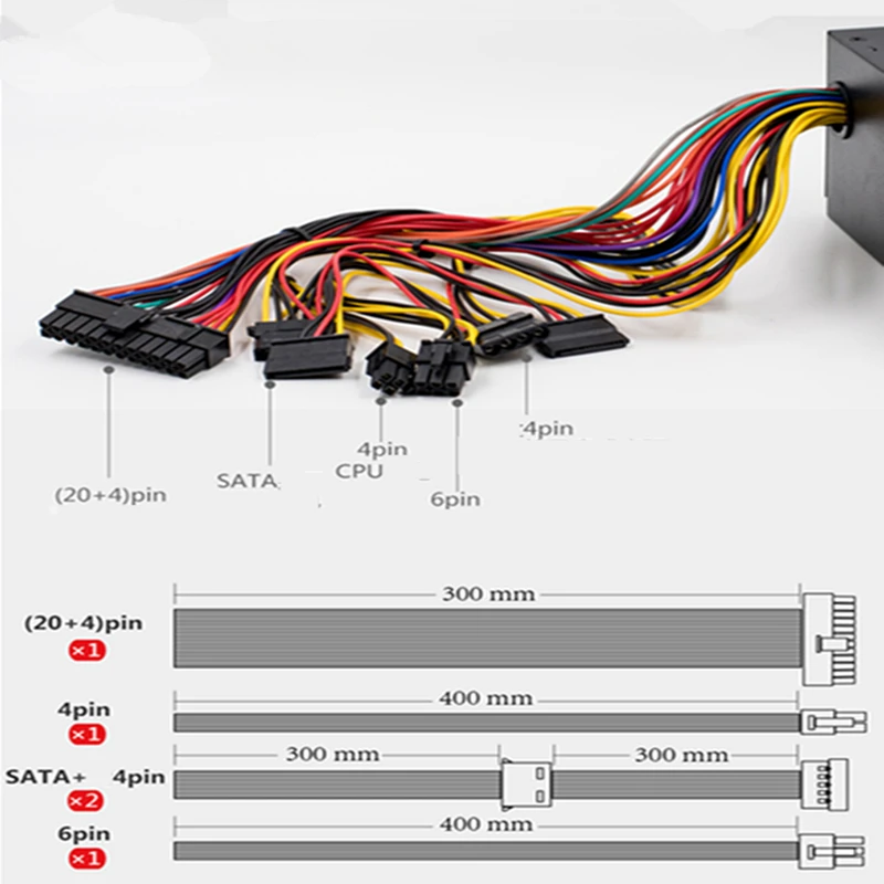 Новый блок питания для ПК марки TZ номинальный 300 Вт пиковый 400 TZ400W|Блоки