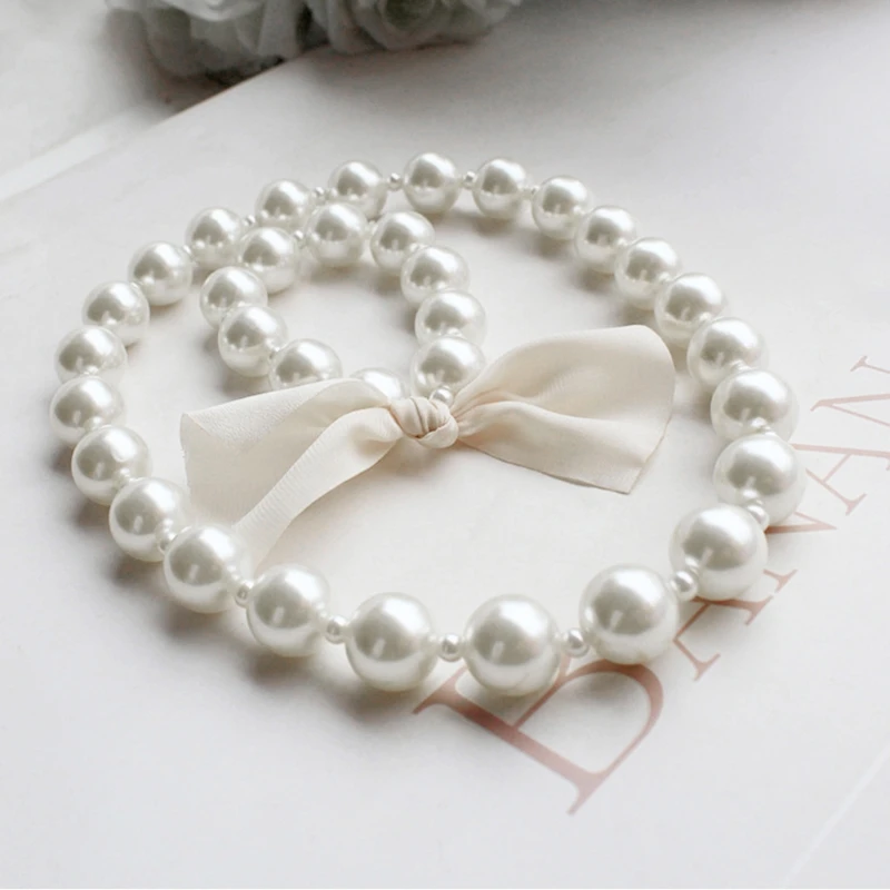 Children Jewelry Set 1 Set Children Accessories Girls Jewelry Artificial Pearl Necklace Bracelet Set Kids Little Girl Princess Decorations
