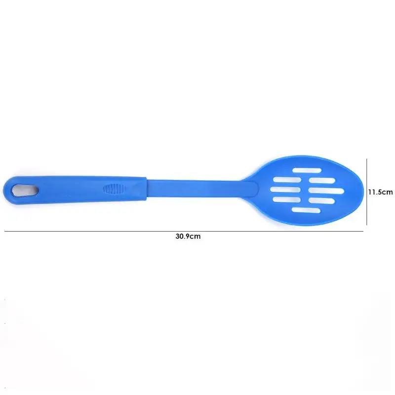 Kitchen utensils F Силиконовая посуда Антипригарная посуда для приготовления пищи Антимикробная и экологическая посуда с ручкой из нержавеющей стали - Цвет: Kitchen utensils F