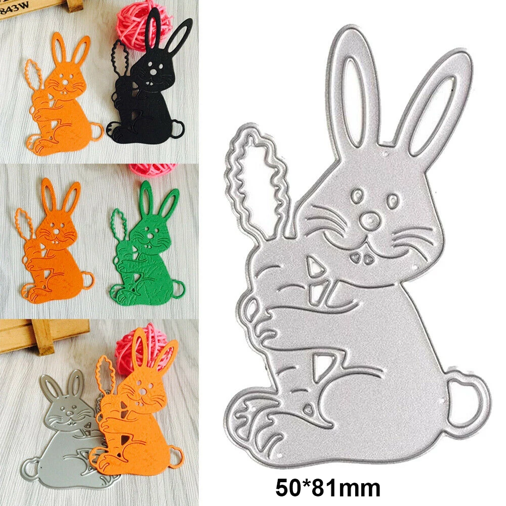 

Metal Cutting Dies Bunny Shape Easter Scrapbooking Album Greeting Card Making