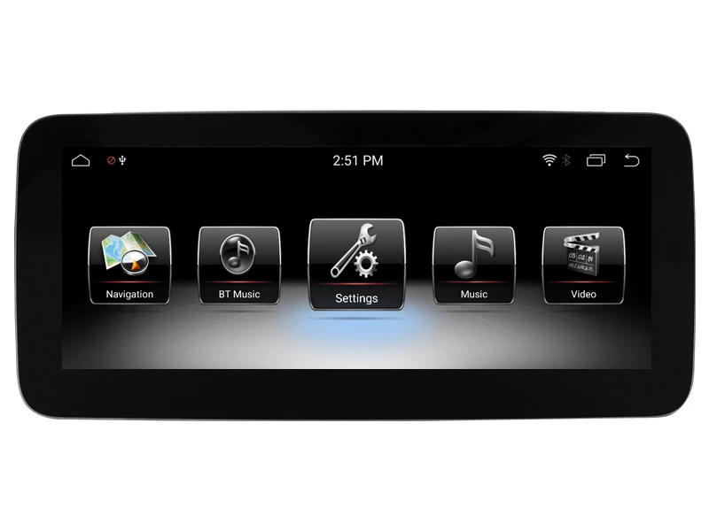 Cheap AVGOTOP Big screen Android 7.1/Android 9.0 GPS Car Radio DVD Player for MERCEDES-BENZ C-class W204/S204 2014-2017 (NTG5.0) 3