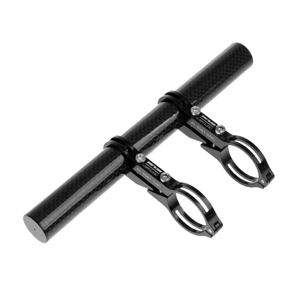 7.9inch Cycling MTB Flashlight Holder Bike Torch Bracket Lamp Holder Bicycle Carbon Fiber Handlebar Extender Outdoor Sports