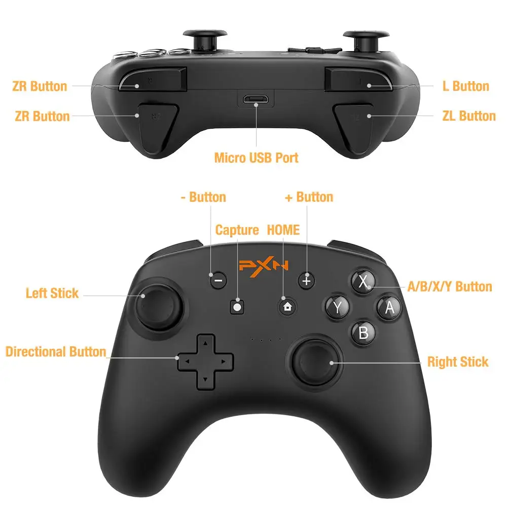 PXN беспроводной Bluetooth Джойстик Нинтендо переключатель Pro игровой контроллер с NFC ДЛЯ NS Switch PC геймпад джойстик игровая консоль