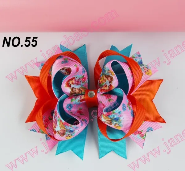 300 шт 4,5 ''двухслойные забавные, для волос банты, бутик заколки для волос Популярные Детские аксессуары для волос