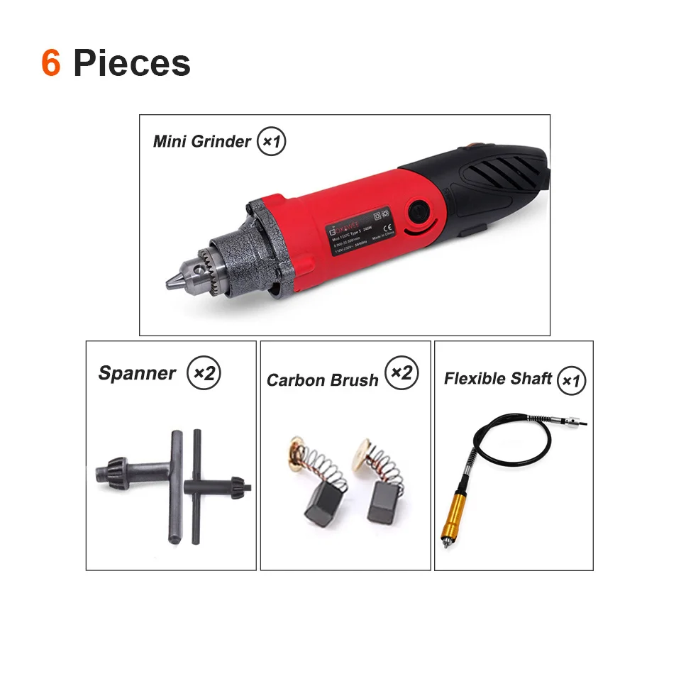 GOXAWEE 220V Electric Die Grinder Bor 