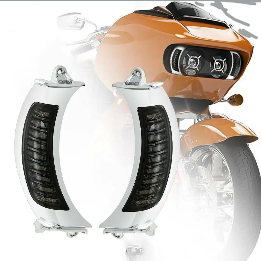 Motorcycle Amber LED Side Turn Signal Light For