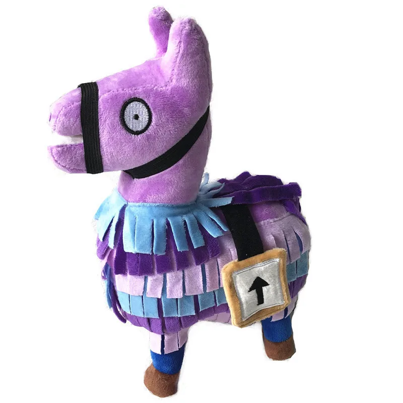 55 см милая плюшевая игрушка Fortress Night фигурка видео игра Fortnight Тролль тайник Llama Альпака Радуга лошадь телефон ремешки Мягкая игрушка - Цвет: Purple