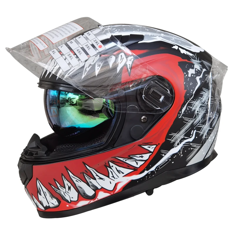 Vimer Motorcycle Helmet Off-Road Casco Motorbike Touring Double Lens Full Face Helmets Casco Moto DOT Approved