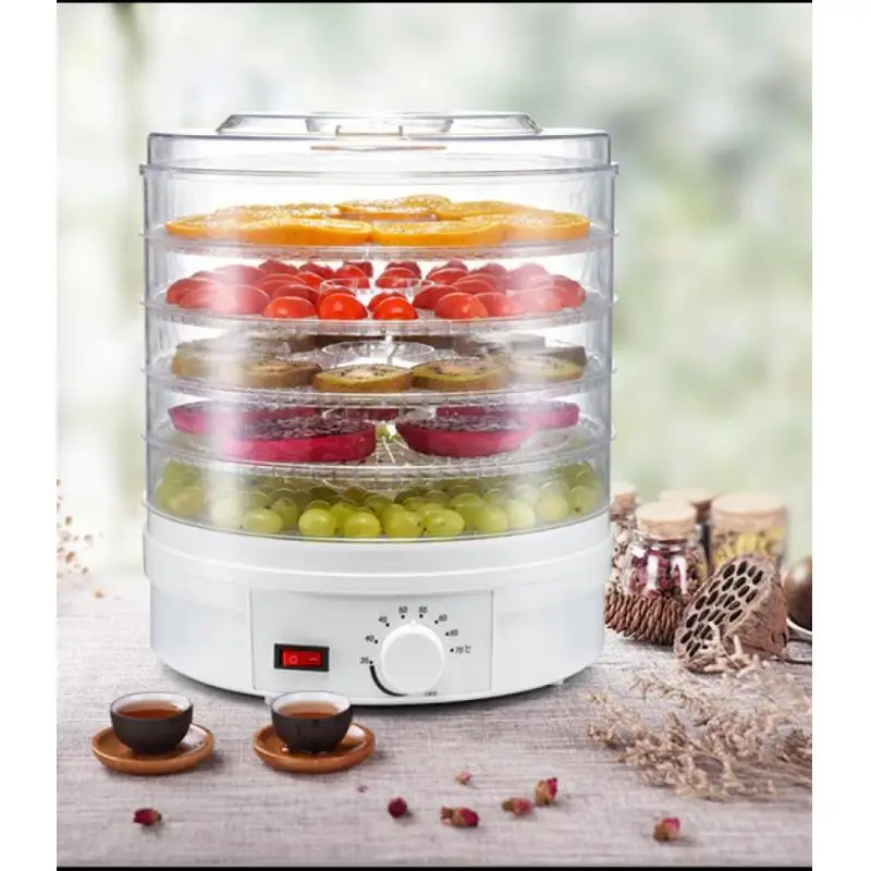 

220V/110V Food Dehydrator Fruit Vegetable Herb Meat Drying Machine Pet Snacks Food Dryer With 5 Layer Kitchen Appliances