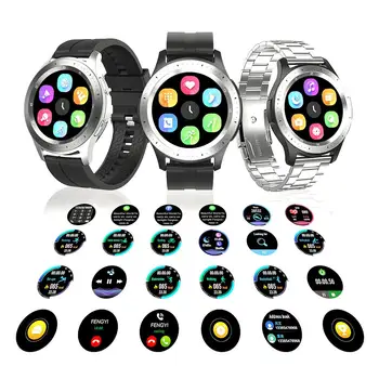 

W68 1.3Inch Bluetooth Smart Watch Men Music Player Heart Rate Sleep Monitoring Watch Waterproof Smart Wristband Bluetooth Watch