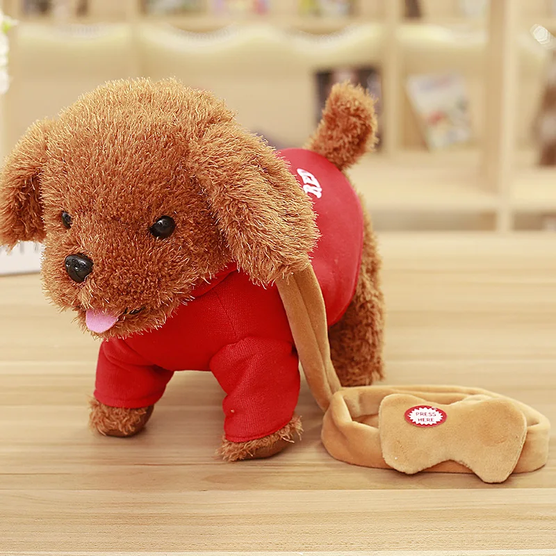 Новые детские развивающие игрушки милая электронная плюшевая игрушка собака Робот собака музыкальная ходьба домашние животные игрушки для детей рождественские подарки - Цвет: Color 9