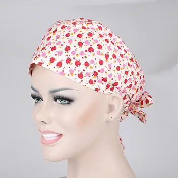 

Unisex Adjustable Scrub Hats Cotton Surgical Caps for Women Doctor Nurse Working Surgery Hats Hospital Head Wear Women Scrubs