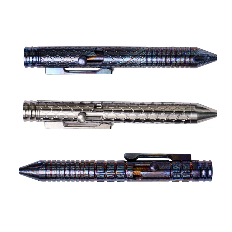 

free shipping dragon scale FH titanium horse tactical pen Gun bolt type gyro defense pen Zirconium alloy / titanium alloy EDC