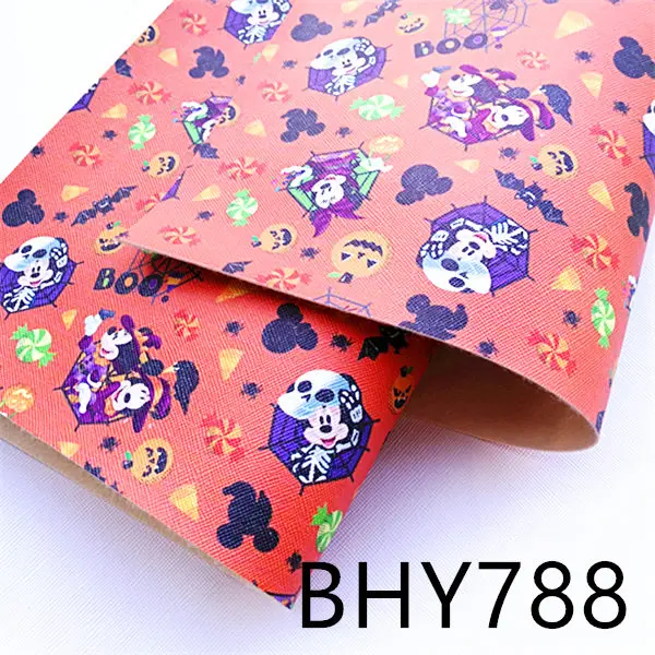 20*33 см, наряды для Хэллоуина, A4 с рисунками героев мультфильма Синтетическая кожаная ткань для DIY аксессуары BHY788