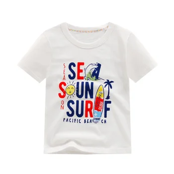 

Baby Boy white tshirt Summer Child Clothes Casual Cartoon Toddler Girl Clothing t shirt Short Sleeve t-shirt For Boy promotion