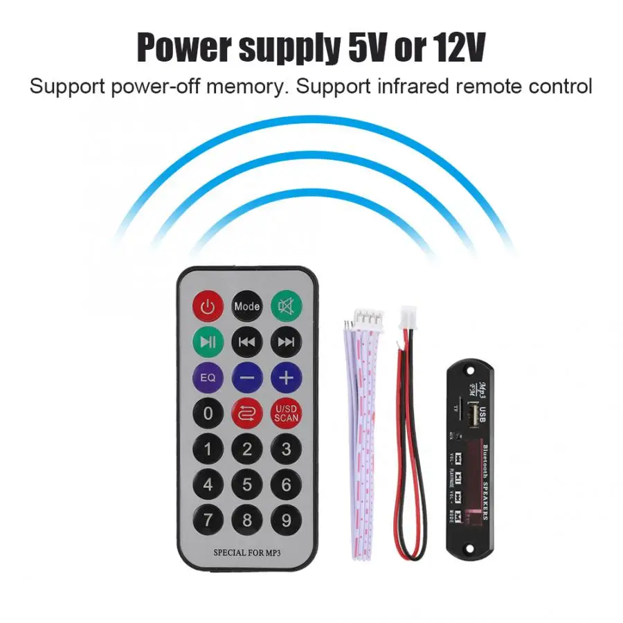 Bluetooth MP3 WMA WAV APE без потерь Музыкальный декодер доска Поддержка Радио FM USB диск