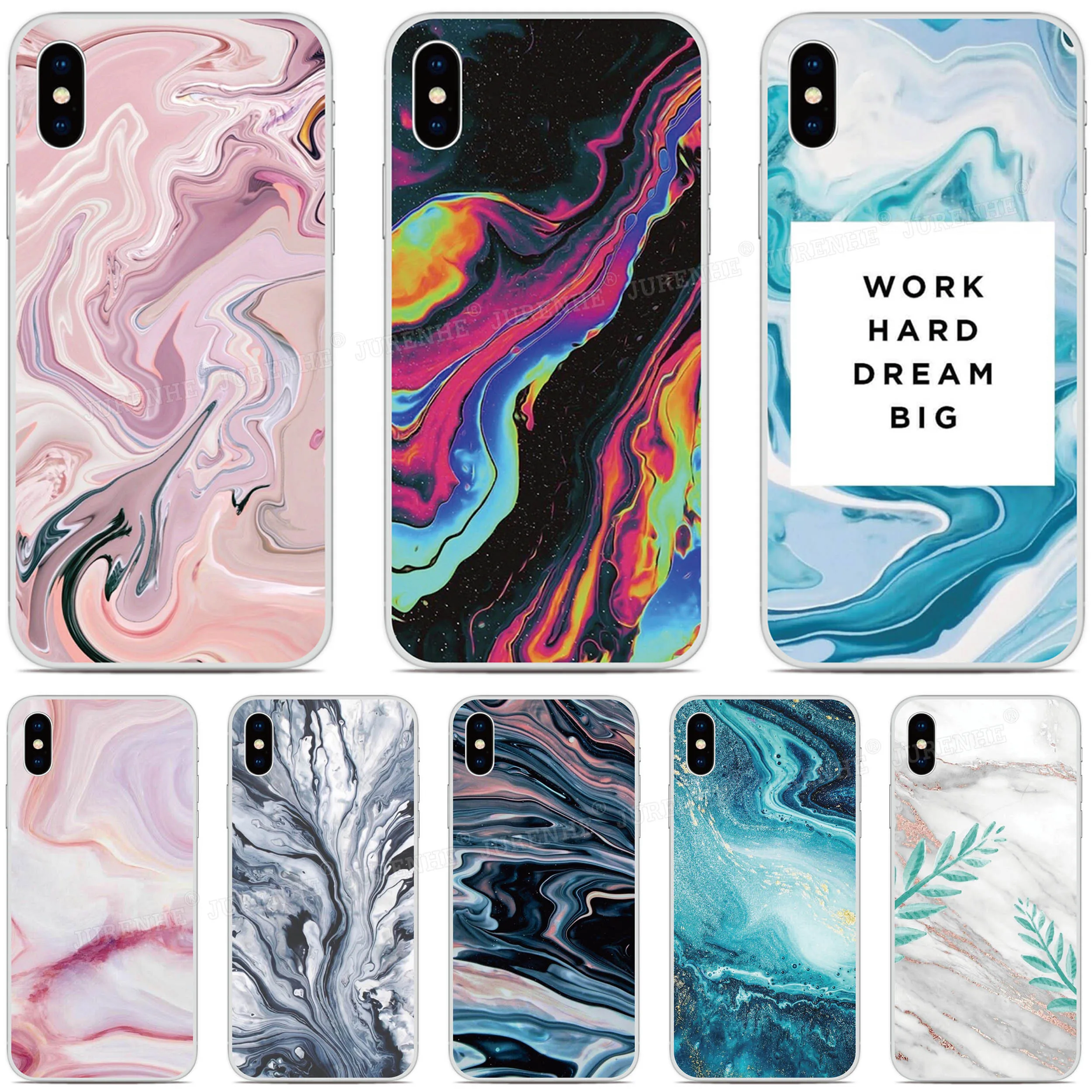 Custodia Per Telefono Con Motivo A Pelle Di Marmo Per Blackberry Keyone Key 2 Priv Motion Passport Q30 Dtek50 Dtek60 Dtek70 Tpu Cover