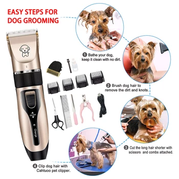 

Professional Dog Shaver Set Pet Hair Clipper Cat Dog Hair Clipper Beauty Animal Hair Clipper Pet Haircut Razor Machine Low Noise