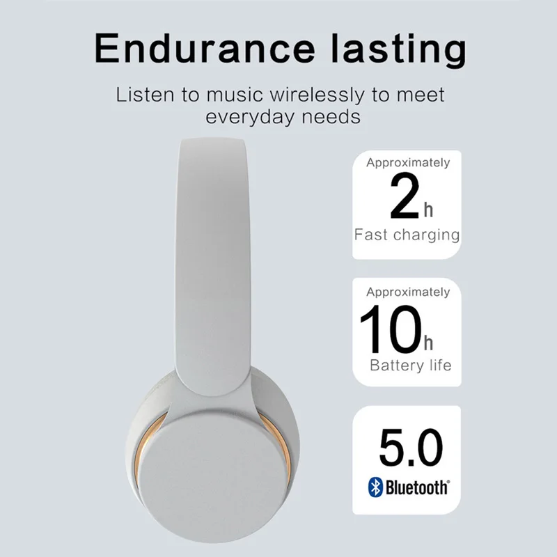 Oppselve Wireless Headphones Bluetooth Earphone 5 0 Foldable 3D Bass Stereo Noise Reduction Gaming Headset Mic For Mobile PC MP3